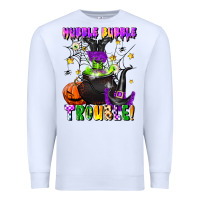 White hubble bubble trouble Premium Sweatshirt - LillyAllenDesigns