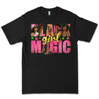 Black black girl magic with afro black women Premium Tee - texasbilliewilder