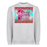 Breast Cancer  No One Fıghts Alone Tumbler Heavyweight Sweatshirt | Teevron