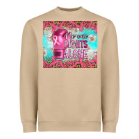 Mushroom Breast cancer  no one fıghts alone tumbler Heavyweight Sweatshirt - Artiststas
