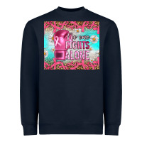 Navy Breast cancer  no one fıghts alone tumbler Heavyweight Sweatshirt - Artiststas