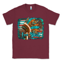 Burgundy free spirit native american indian headdress Classic Tee - Artiststas
