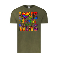 Vintage Olive love always wins Vintage Tee - JahusDesignShop