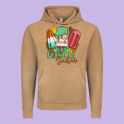 Popsicle Season Vintage Hoodie Designed By Jahusdesignshop