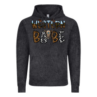 Vintage Black western babe Vintage Hoodie - CowhideDigitalArt