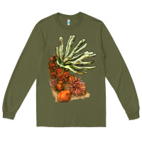 Army Green Coral Reef Long Sleeve Tee - LillyAllenDesigns