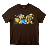 Chocolate Brown louisiana coffee cups Heavy Core Tee - texasbilliewilder