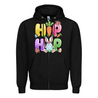 Black easter hip hop Zipper Hoodie - MaliasSmallBusiness