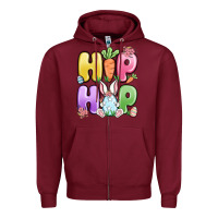 Burgundy easter hip hop Zipper Hoodie - MaliasSmallBusiness