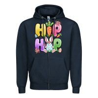 Navy easter hip hop Zipper Hoodie - MaliasSmallBusiness