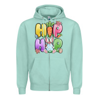 Seafoam easter hip hop Zipper Hoodie - MaliasSmallBusiness