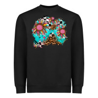 Black race sunflower patches Heavyweight Sweatshirt - AdoDesignShop