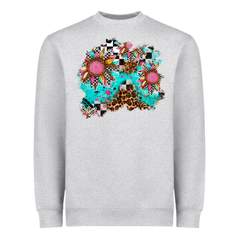 Race Sunflower Patches Heavyweight Sweatshirt by AdoDesignShop | Teevron