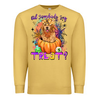 Antique Gold did somebody say treat Premium Sweatshirt - LillyAllenDesigns