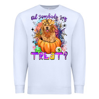 White did somebody say treat Premium Sweatshirt - LillyAllenDesigns