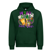 Forest Green mardi gras and beer Urban Hoodie - CowGirlArtShop