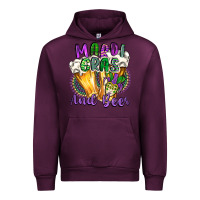Mauve Wine mardi gras and beer Urban Hoodie - CowGirlArtShop