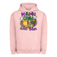 Pigment Salmon mardi gras and beer Urban Hoodie - CowGirlArtShop