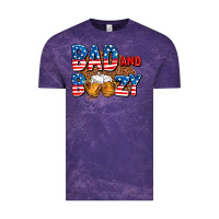 Cloud Purple bad and boozy usa Vintage Tee - AdoDesignShop