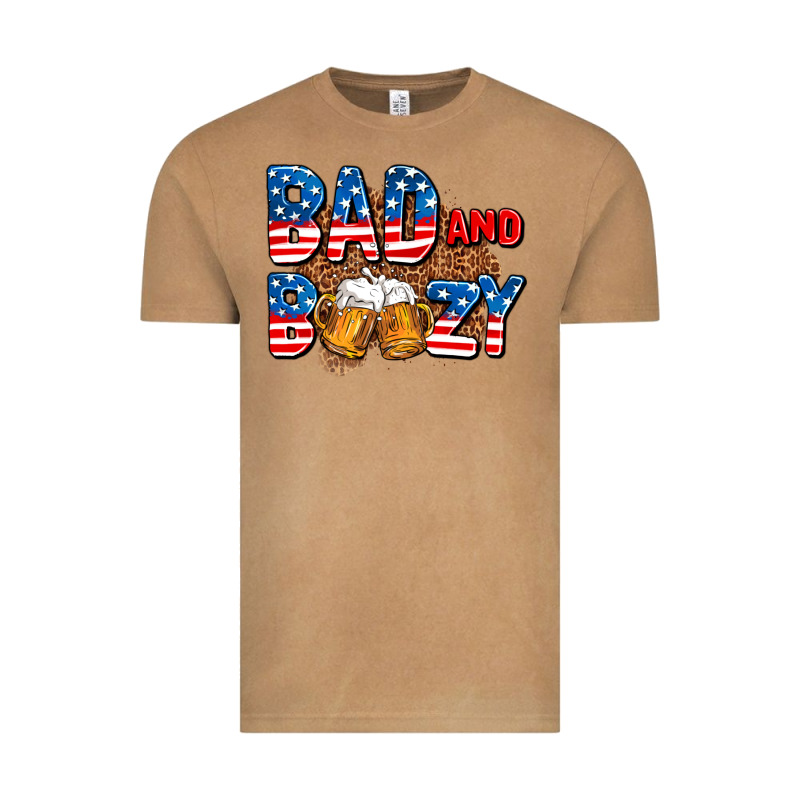 Bad And Boozy Usa Vintage Tee by AdoDesignShop | Teevron