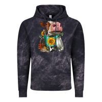 Cloud Black Simmental Cow Coffee Cup Vintage Hoodie - FaDigitalArtStudio