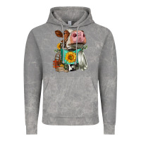 Cloud Rock Simmental Cow Coffee Cup Vintage Hoodie - FaDigitalArtStudio