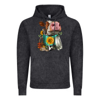 Vintage Black Simmental Cow Coffee Cup Vintage Hoodie - FaDigitalArtStudio