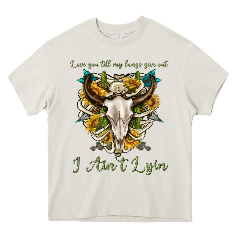 Love You Till My Lungs Give Out I Aint Lying Heavy Core Tee by texasbilliewilder | Teevron