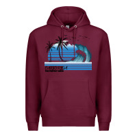 Burgundy California The Perfect Wave Premium Hoodie - Bettercallsaul