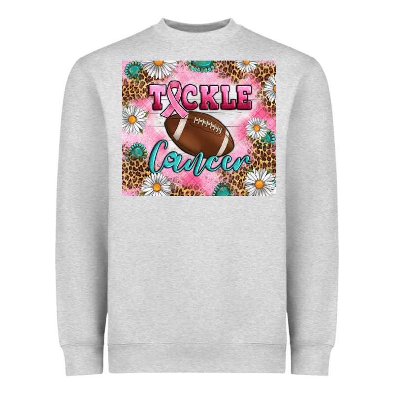Breast Cancer  Tackle Cancer Tumbler Heavyweight Sweatshirt by Artiststas | Teevron