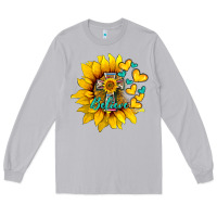 Moon Dust western sunflower  cross believe Long Sleeve Tee - BarkalooDesign