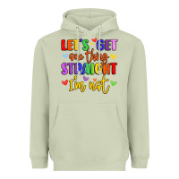 Matcha celebrate pride with colorful text Heavyweight Hoodie - LillyAllenDesigns