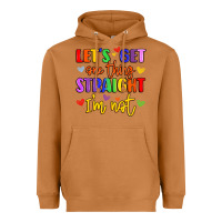 Meerkat celebrate pride with colorful text Heavyweight Hoodie - LillyAllenDesigns