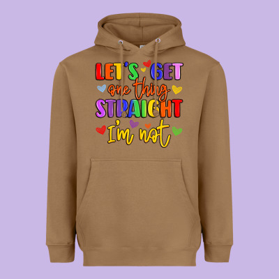 Celebrate Pride With Colorful Text Heavyweight Hoodie Designed By Lillyallendesigns