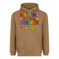 Toasted Coconut celebrate pride with colorful text Heavyweight Hoodie - LillyAllenDesigns