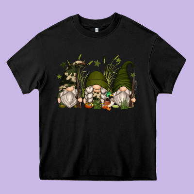 Hunter Gnomes Heavy Core Tee Designed By Zillion Design Studio
