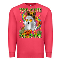 Cardinal too cute too spook Premium Sweatshirt - LillyAllenDesigns