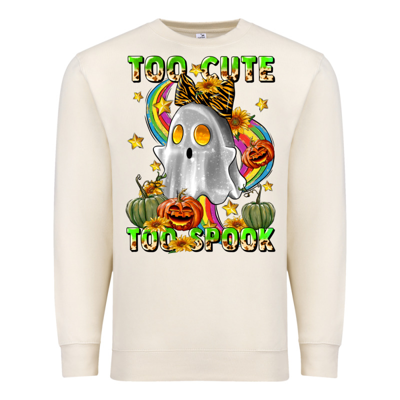 Too Cute Too Spook Premium Sweatshirt by LillyAllenDesigns | Teevron