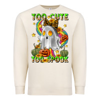 Sandshell too cute too spook Premium Sweatshirt - LillyAllenDesigns