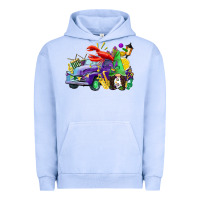 Pigment Grape Ice mardi gras gnome on the truck Urban Hoodie - CowGirlArtShop