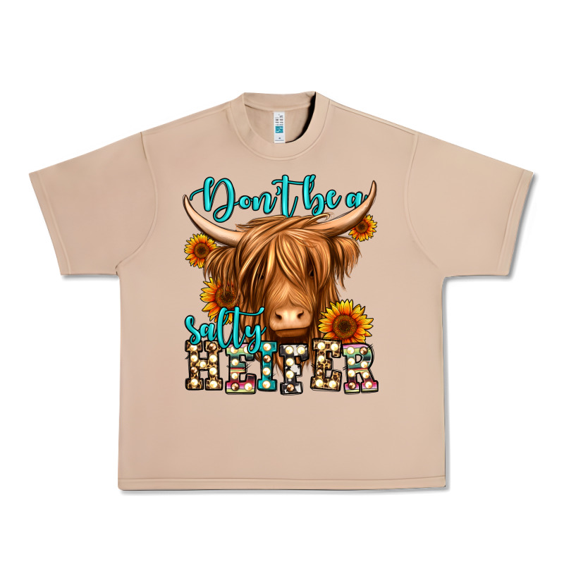 Don't Be A Salty Heifer Long Haired Cow Urban Heavy Tee by Jasminsmagicworld | Teevron