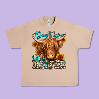Don't Be A Salty Heifer Long Haired Cow Urban Heavy Tee Designed By Jasminsmagicworld