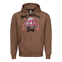 Chestnut happy valentine's day gnome truck Zipper Hoodie - MaliasSmallBusiness