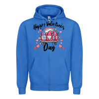 True Royal happy valentine's day gnome truck Zipper Hoodie - MaliasSmallBusiness