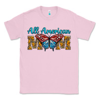Bubblegum Pink All American Mom Butterfly Classic Tee - LillyAllenDesigns