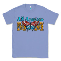 Colony Blue All American Mom Butterfly Classic Tee - LillyAllenDesigns