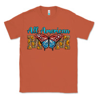 Copper All American Mom Butterfly Classic Tee - LillyAllenDesigns