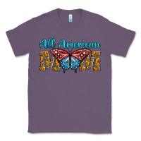 Lavender All American Mom Butterfly Classic Tee - LillyAllenDesigns