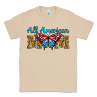 Mushroom All American Mom Butterfly Classic Tee - LillyAllenDesigns