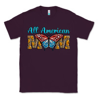 Plum All American Mom Butterfly Classic Tee - LillyAllenDesigns